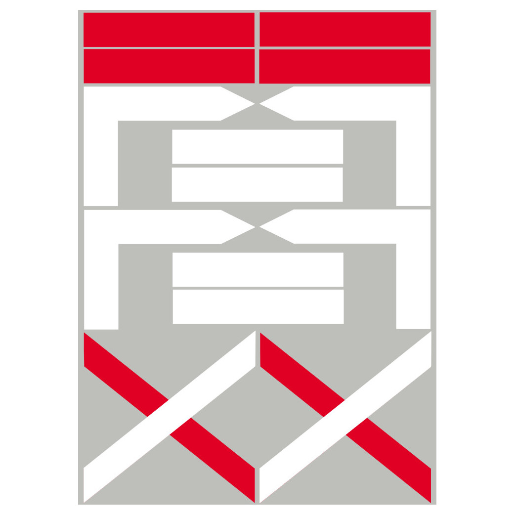 balises circuits GR blanches et rouges - 14 pièces - Sticker/autocollant