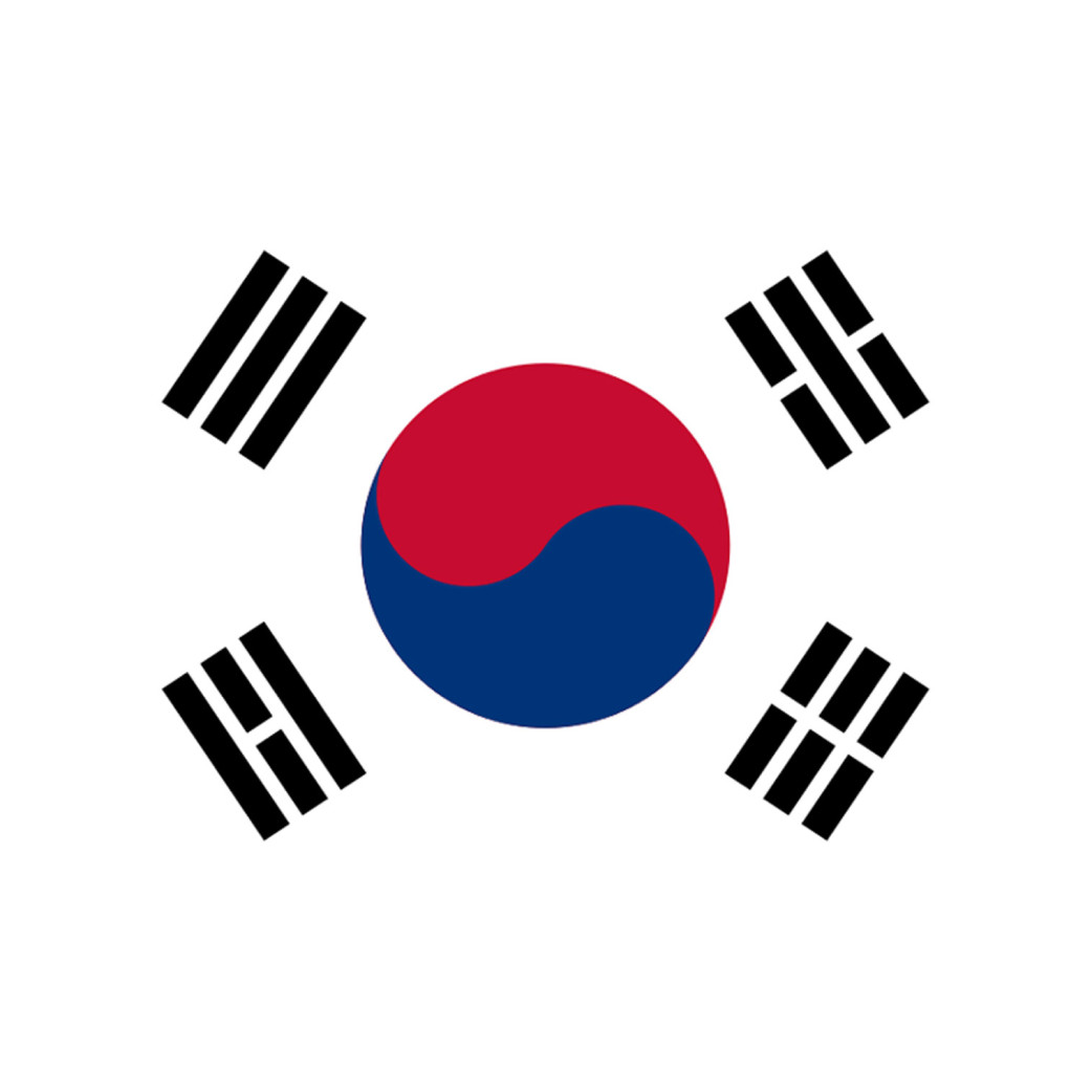 Corée du Sud - 19.5 x 13 cm - Sticker/autocollant