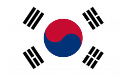 Drapeau Corée du Sud - 5 x 3.3 cm - Sticker/autocollant