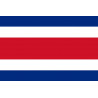 Drapeau Costa Rica - 19.5 x 13 cm - Sticker/autocollant