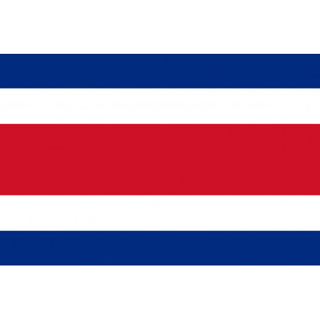 Drapeau Costa Rica - 15 x 10 cm - Sticker/autocollant