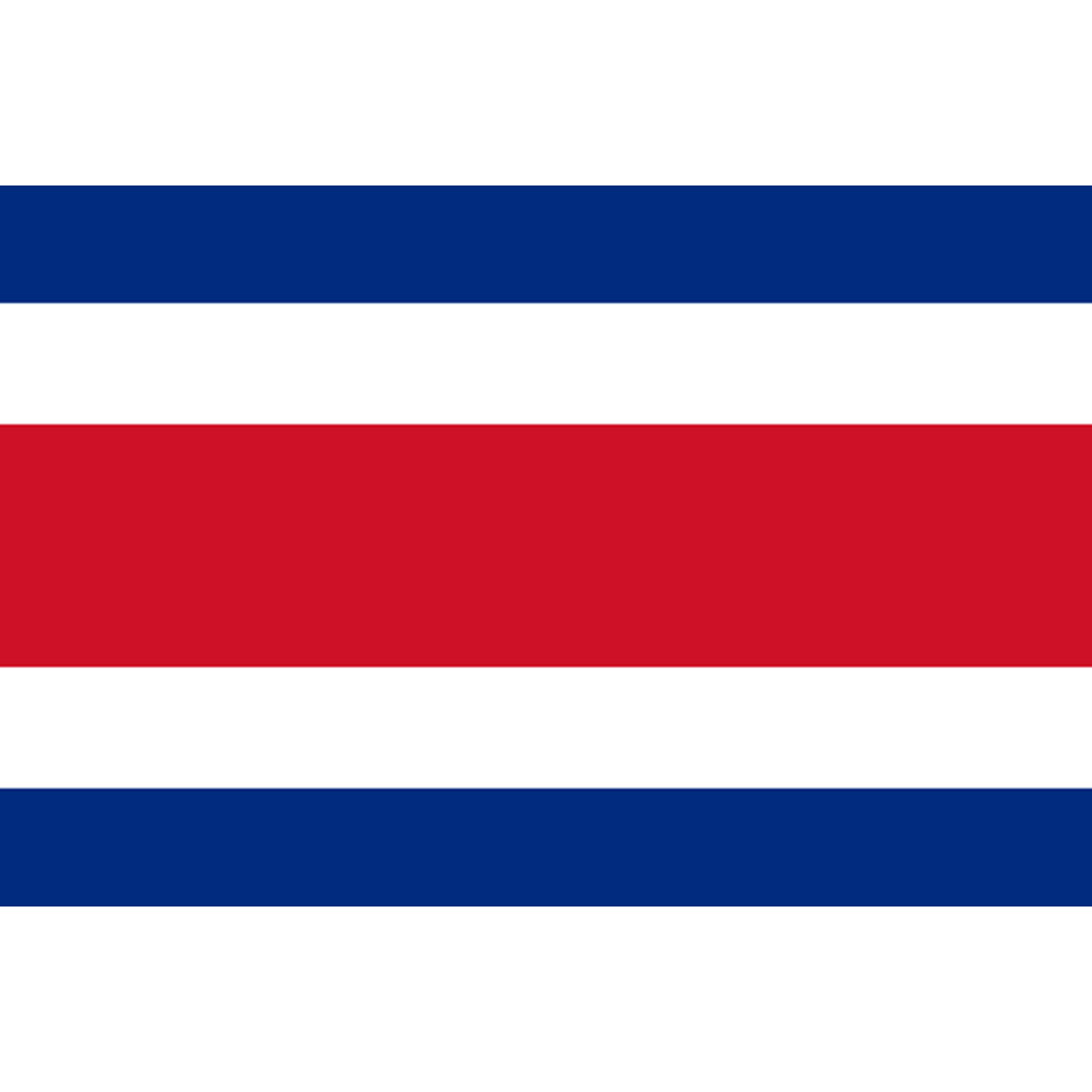 Drapeau Costa Rica - 5 x 3.3 cm - Sticker/autocollant