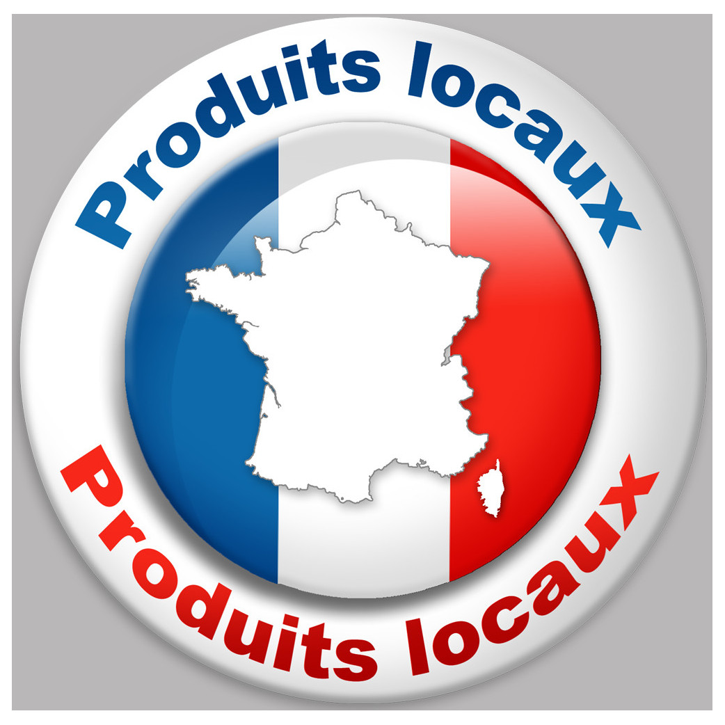 Produits locaux - 20x20cm - Sticker/autocollant