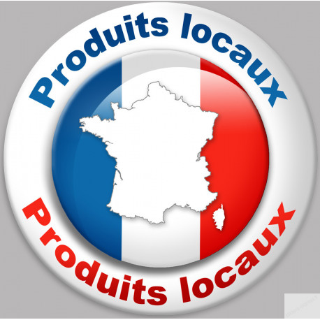 Produits locaux - 20x20cm - Sticker/autocollant