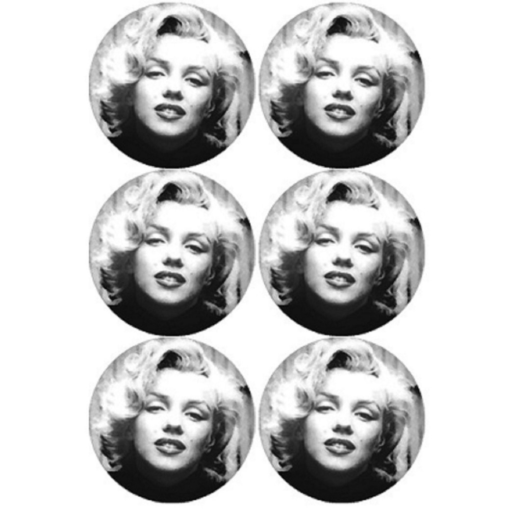 Marilyn Monroe (6 fois 9 cm) - Sticker/autocollant