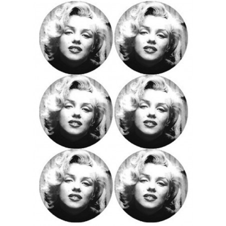 Marilyn Monroe (6 fois 9 cm) - Sticker/autocollant