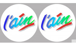 Département de l'Ain 01 (2 fois 10cm) - Sticker/autocollant
