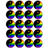 YIN YANG LGBT - 20 stickers de 5cm - Sticker/autocollant