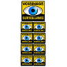 voisinage surveillance - 1fois 10cm - 8fois 5cm - Sticker/autocollant