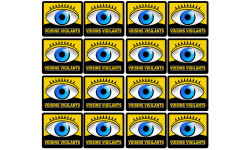 voisinage surveillance - 16fois 5cm - Sticker/autocollant