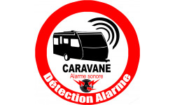 Alarme pour Caravane (20x20cm)  - Sticker/autocollant