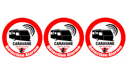 Alarme pour Caravane -  stickers de 5cm - Sticker/autocollant