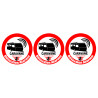 Alarme pour Caravane -  stickers de 5cm - Sticker/autocollant