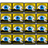 camping-caristes vigilants - 16 stickers 5cm - Sticker/autocollant