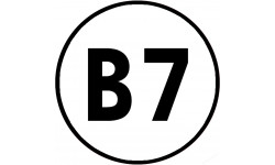 B7 - 10x10cm - Sticker/autocollant