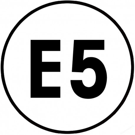 E5 - 15x15cm - Sticker/autocollant