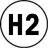 H2 - 10x10cm - Sticker/autocollant