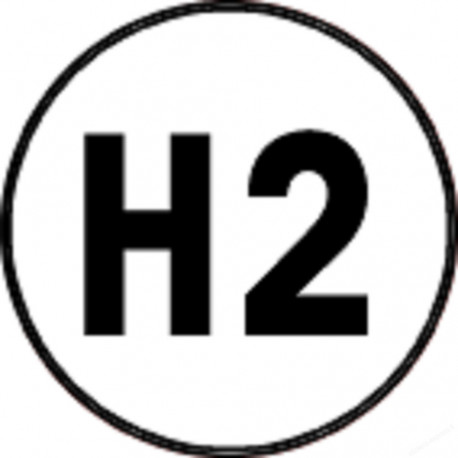 H2 - 15x15cm - Sticker/autocollant