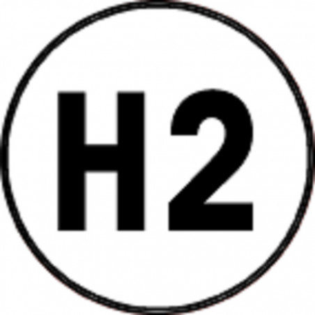 H2 - 20x20cm - Sticker/autocollant