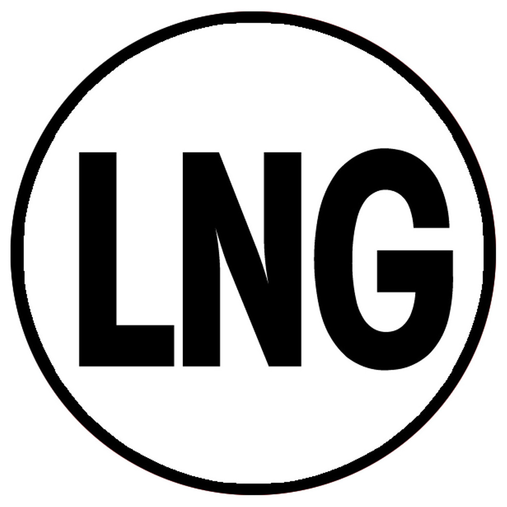 LNG - 5x5cm - Sticker/autocollant