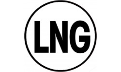 LNG - 20x20cm - Sticker/autocollant