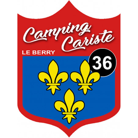 Campingcariste du Berry 36 Indre - 15x11.2cm - Sticker/autocollant