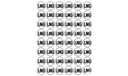 Série LNG - 48 stickers de 2.8cm - Sticker/autocollant