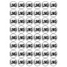 Série LNG - 48 stickers de 2.8cm - Sticker/autocollant