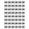 Série LNG - 48 stickers de 2.8cm - Sticker/autocollant