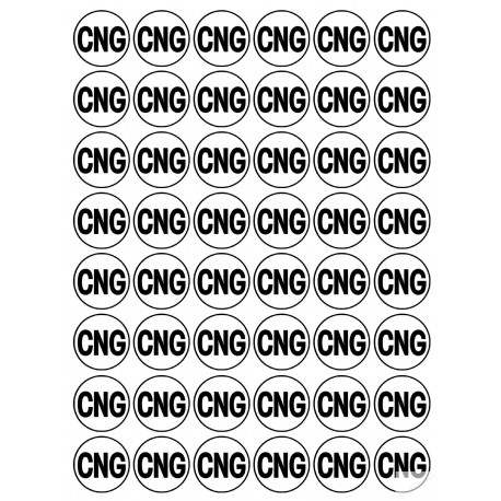 Série CNG - 48 stickers de 2.8cm - Sticker/autocollant