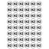 Série H2 - 48 stickers de 2.8cm - Sticker/autocollant