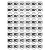 Série H2 - 48 stickers de 2.8cm - Sticker/autocollant