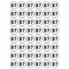 Série B7 - 48 stickers de 2.8cm - Sticker/autocollant
