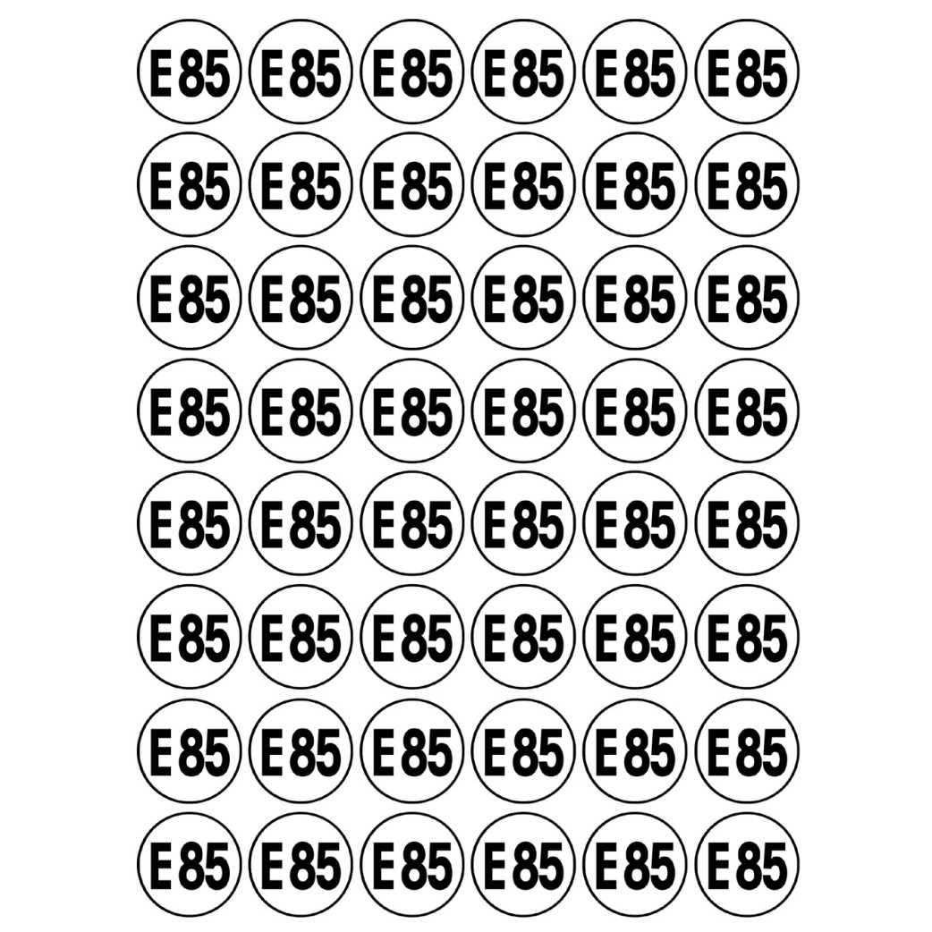 Série E85 - 48 stickers de 2.8cm - Sticker/autocollant
