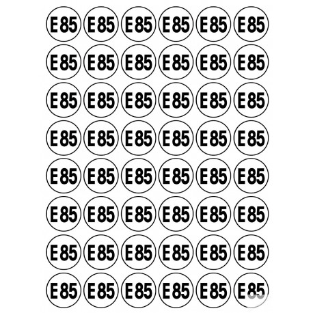 Série E85 - 48 stickers de 2.8cm - Sticker/autocollant