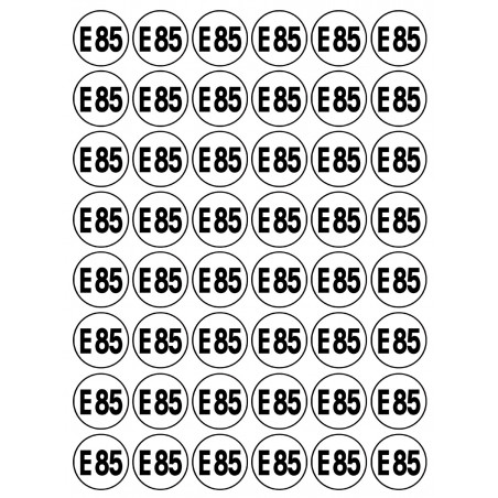 Série E85 - 48 stickers de 2.8cm - Sticker/autocollant