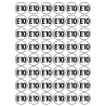 Série E10 - 48 stickers de 2.8cm - Sticker/autocollant