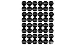 Série PRO GAZOLE - 48 stickers de 2.8cm - Sticker/autocollant