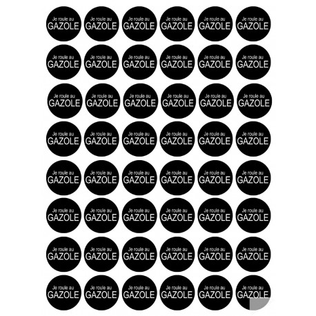 Série PRO GAZOLE - 48 stickers de 2.8cm - Sticker/autocollant