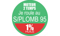 SANS PLOMB 95 - mélange 1 de 5cm - Sticker/autocollant