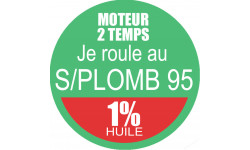 SANS PLOMB 95 - mélange 1 de 10cm - Sticker/autocollant