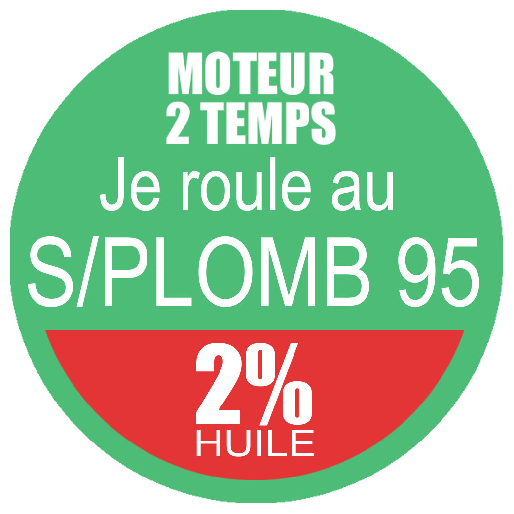 SANS PLOMB 95 - mélange 2 de 10cm - Sticker/autocollant