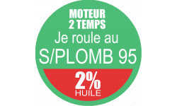 SANS PLOMB 95 - mélange 2 de 15cm - Sticker/autocollant