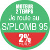 SANS PLOMB 95 - mélange 2 de 15cm - Sticker/autocollant