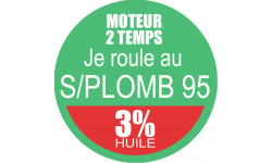SANS PLOMB 95 - mélange 3 de 15cm - Sticker/autocollant