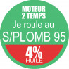 SANS PLOMB 95 - mélange 4 de 5cm - Sticker/autocollant