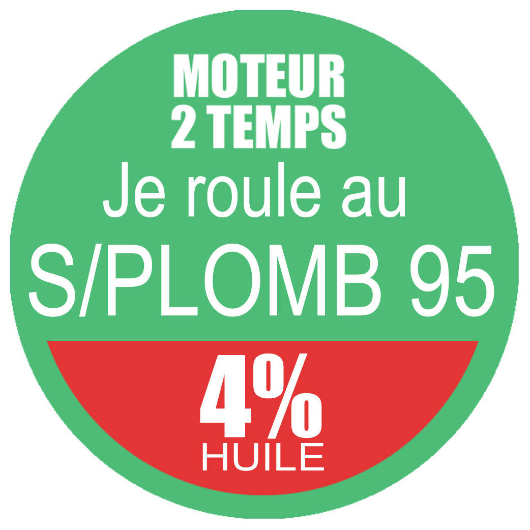 SANS PLOMB 95 - mélange 4 de 20cm - Sticker/autocollant
