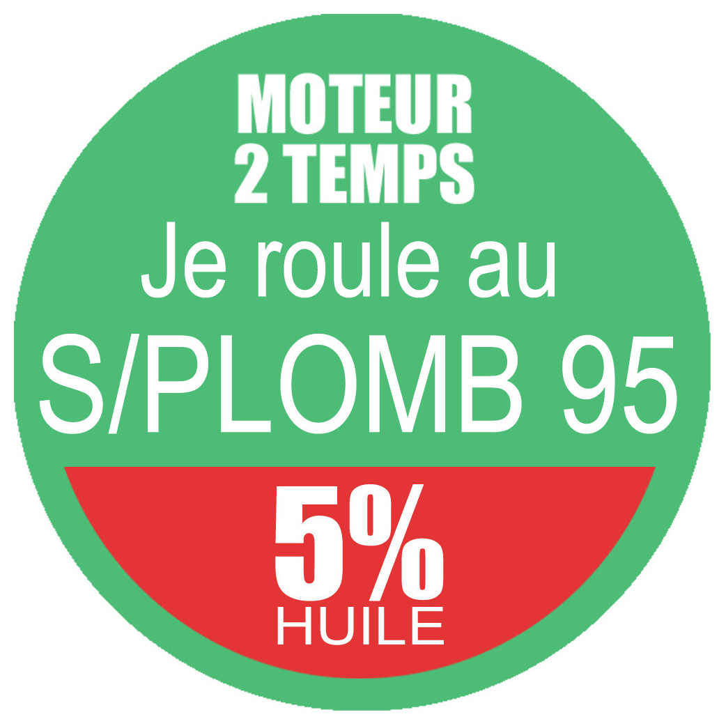 SANS PLOMB 95 - mélange 5 de 10cm - Sticker/autocollant
