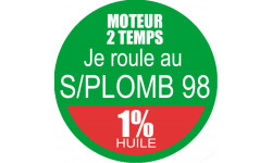 SANS PLOMB 98 - mélange 1 de 5cm - Sticker/autocollant