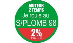 SANS PLOMB 98 - mélange 2 de 5cm - Sticker/autocollant